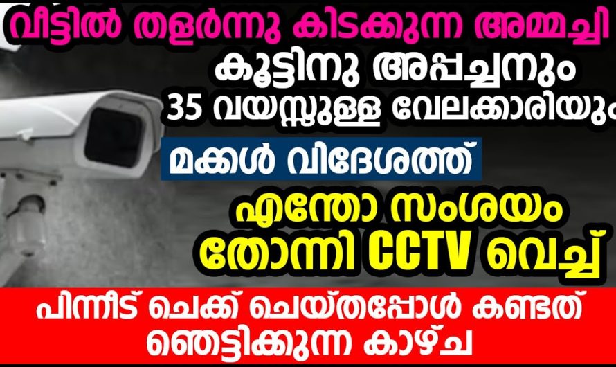 വീട്ടിൽ തളർന്നു കിടക്കുന്ന അമ്മച്ചിയും നോക്കാനായി ഉള്ള ഒരു വേലക്കാരിയും അപ്പച്ചനും, മക്കൾ സി സി ടി വി  ചെക്ക് ചെയ്തപ്പോൾ കണ്ടത്