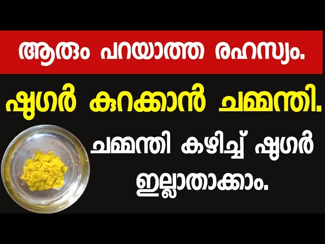 ഷുഗർ കുറക്കാൻ കിടിലൻ ചമ്മന്തി,ഈ കാര്യങ്ങൾ ഒഴിവാക്കാതെ ഭക്ഷണം കുറച്ചത് കൊണ്ട് കാര്യമില്ല