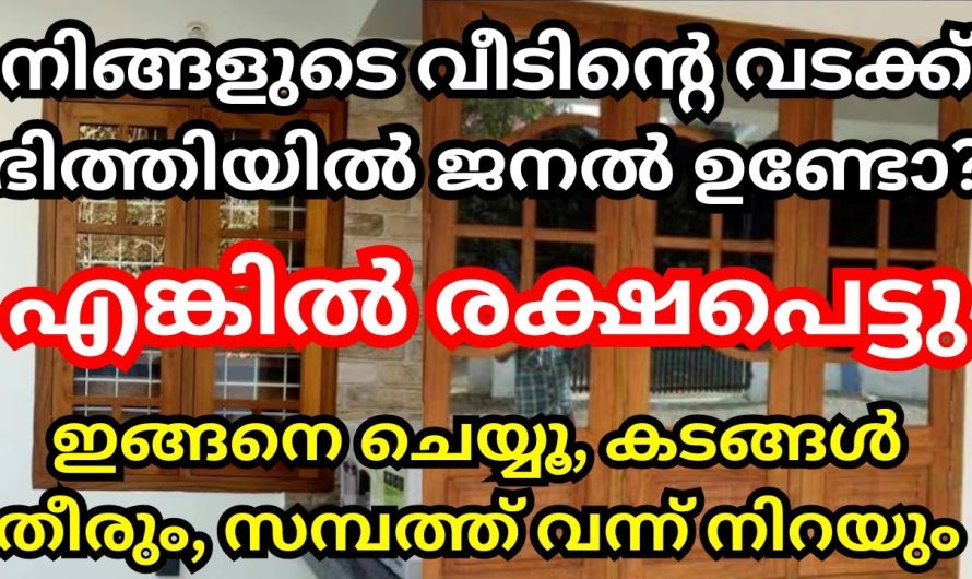 വടക്കേ ഭിത്തിയിൽ ജനൽ ഉണ്ടോ? ഇങ്ങനെ ചെയ്യൂ,സമ്പത്ത് വന്ന് നിറയുന്നത് കാണാം