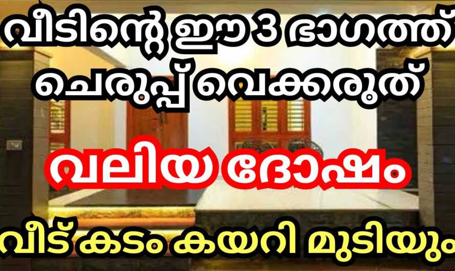 ഇവിടെ ആണോ? വീട്ടിൽ ചെരുപ്പ് വെക്കുന്നത്? വീട്ടിൽ ചെരുപ്പ് ഇവിടെ വെക്കൂ വാസ്തു പ്രകാരം