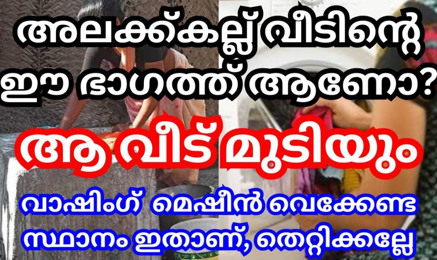 ആ വീട് മുടിയും അലക്ക് കല്ല് വീടിന്റെ ഈ ഭാഗത്ത് ആണോ വെച്ചിട്ടുള്ളത്?