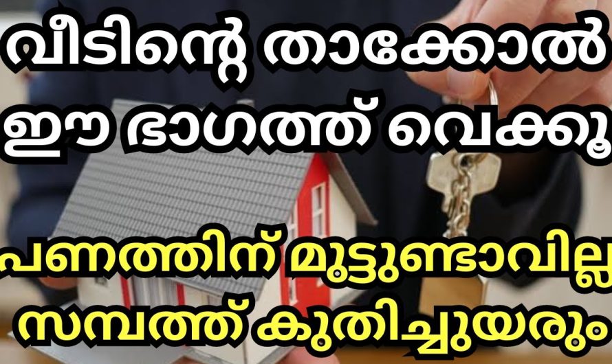 പണത്തിന് മുട്ടുണ്ടാവില്ല, സമ്പത്ത് കുതിച്ചുയരും, വീടിന്റെ താക്കോൽ ഈ ഭാഗത്ത് വെക്കൂ!