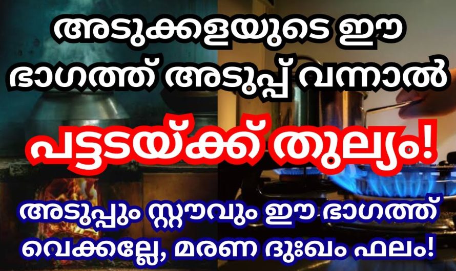 അടുപ്പും സ്റ്റവ്ഉം ഇവിടെ വെക്കല്ലേ വലിയ ദോഷം, ഈ ഭാഗത്ത് അടുപ്പ് വന്നാൽ പട്ടടയ്ക്ക് തുല്യം