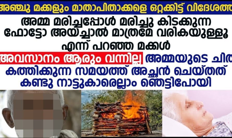 അമ്മ മരിച്ചു എന്ന് ഫോട്ടോ എടുത്ത് അയച്ചുകൊടുക്കണം മക്കൾ എന്നാലേ വരുള്ളൂ എന്ന്, അവസാനം ഈ അച്ഛൻ ചെയ്യുന്നത് കണ്ടു നാട്ടുകാരെല്ലാം ഞെട്ടിപ്പോയി