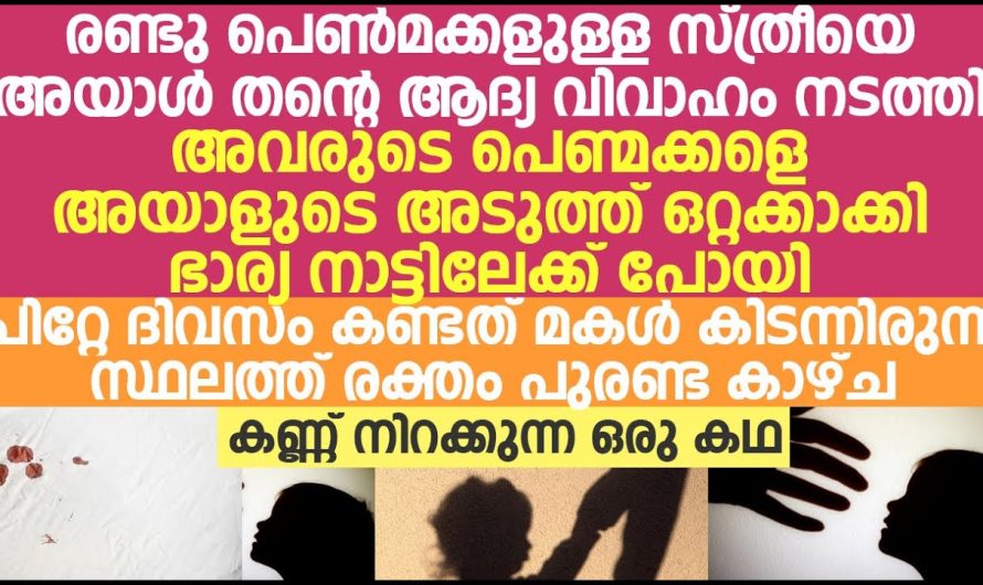 അയാൾ തന്റെ ആദ്യ വിവാഹം നടത്തി, രണ്ടു പെൺമക്കളുള്ള സ്ത്രീയെ പിന്നെ സംഭവിച്ചത് കണ്ടോ