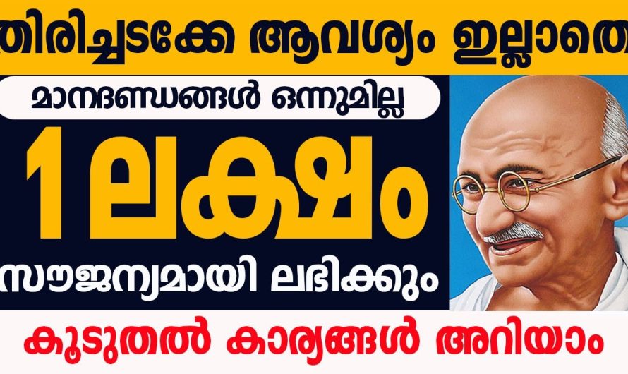 സൗജന്യമായി ലഭിക്കും തിരിച്ചടക്കേണ്ട ആവശ്യമില്ലാതെ 1 ലക്ഷം രൂപ