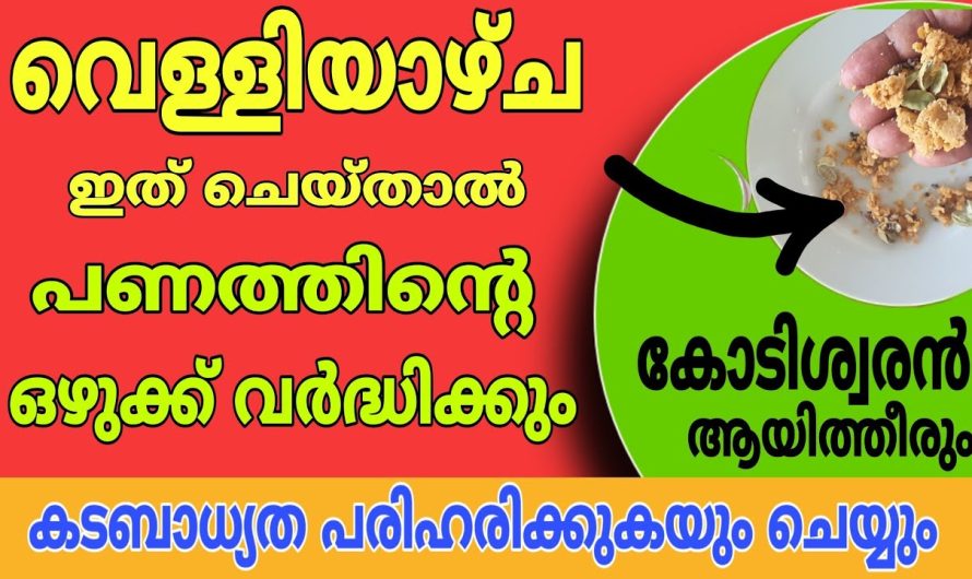 ഇത് വെള്ളിയാഴ്ച ചെയ്താൽ, കടബാധ്യത പരിഹരിക്കുകയും ചെയ്യും, പണത്തിന്റെ ഒഴുക്ക് വർദ്ധിക്കുകയും