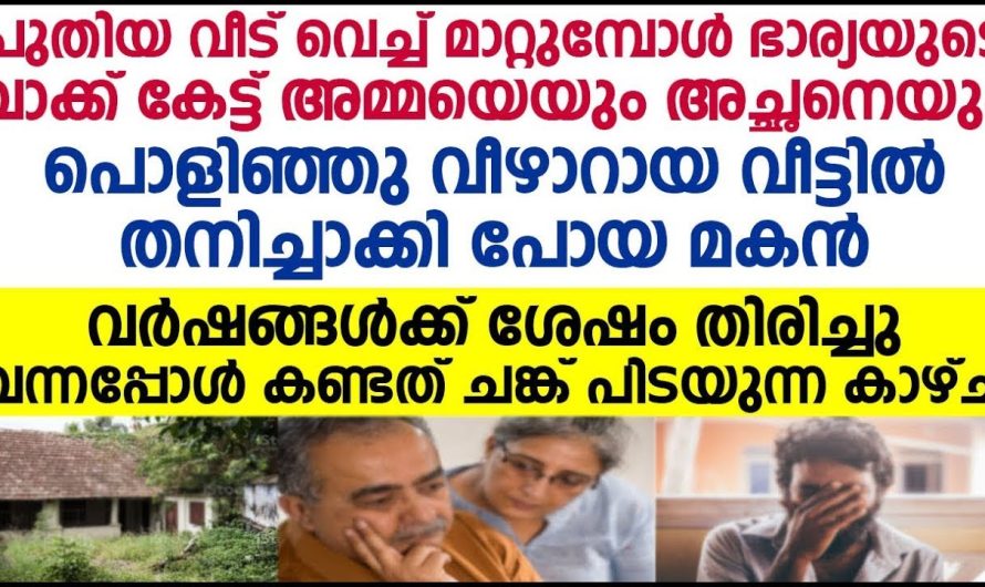 ഭാര്യയുടെ നിർബന്ധം  കാരണം അച്ഛനും അമ്മയെ കുടിലിൽ ഉപേക്ഷിച്ച് മകൻ, വര്ഷങ്ങകൾക്ക് ശേഷം അവിടെ പോയപ്പോൾ അവിടെ കണ്ട കാഴ്ച്ച