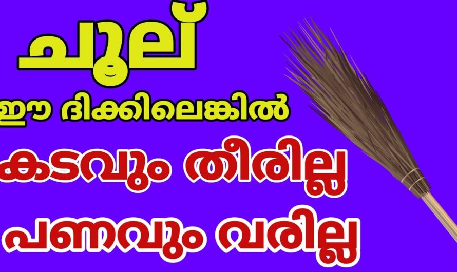 കടവും കയറും കുടുംബവും മുടിയും, ചൂല് സ്ഥാനം തെറ്റി ആണോ സൂക്ഷിക്കുന്നത്?