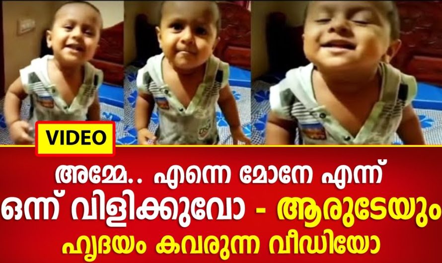 അമ്മേ.. എന്നെ മോനേ എന്ന് ഒന്ന് വിളിക്കുവോ, ഒരു കുഞ്ഞുവാവയുടെ വീഡിയോ സോഷ്യൽ മീഡിയയുടെ മനം കവർന്നു