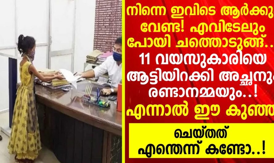 11 വയസുകാരി വീട്ടിൽ നിന്നും ഇറക്കി വിട്ട അച്ഛനും രണ്ടാനമ്മക്കും കൊടുത്ത പണി കണ്ടോ?