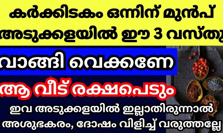 അടുക്കളയിൽ ഈ 3 വസ്തുക്കൾ രാമായണ മാസം പിറക്കുന്നതിന് മുൻപ്  വാങ്ങി വെക്കണേ!!!!