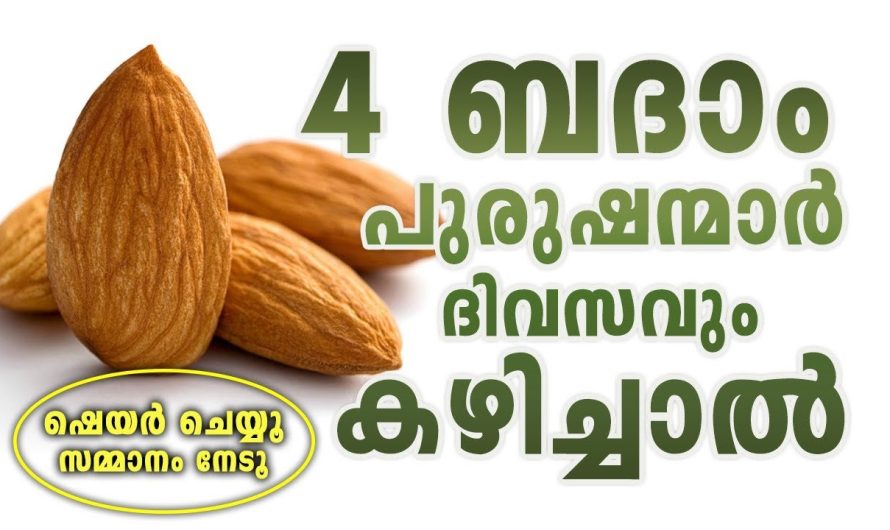 ദിവസവും 4 ബദാം പുരുഷന്മാർ കഴിച്ചാൽ, ഉണ്ടക്കാൻ പോകുന്ന അത്ഭുത ഗുണങ്ങൾ