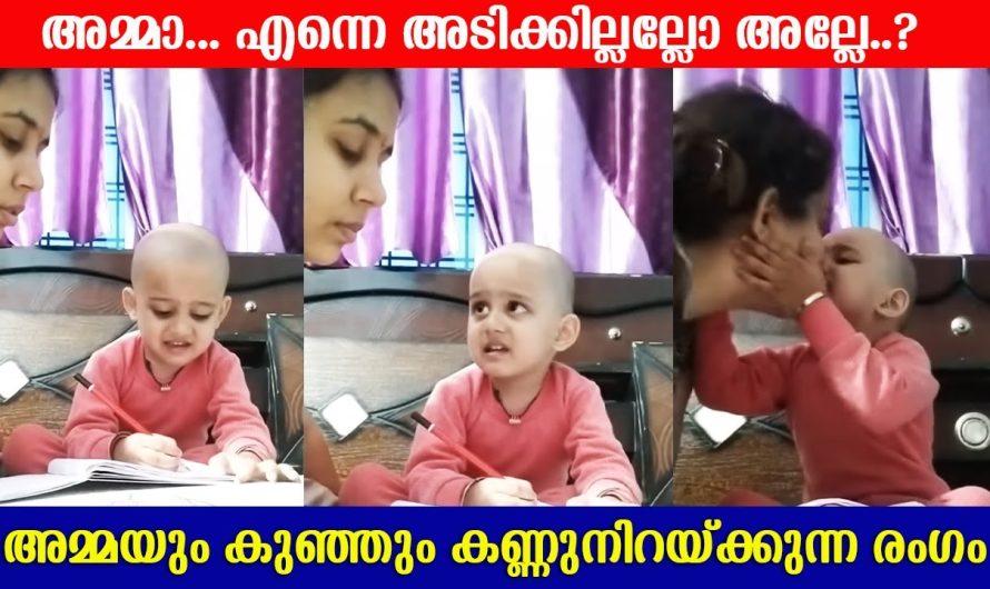 അമ്മ മകനെ പഠിപ്പിക്കുന്ന വീഡിയോ കണ്ടോ ഇനി എന്നെ അടിക്കില്ലലോ അല്ലേ