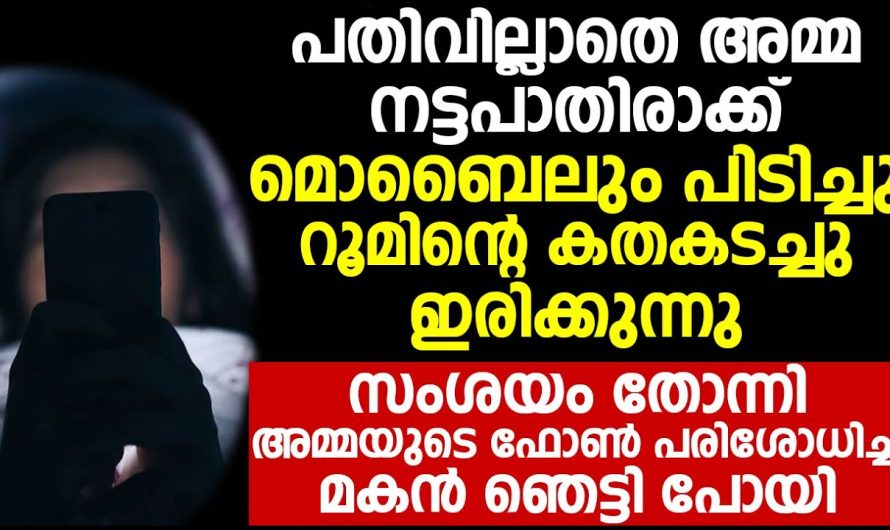 അമ്മയെ സംശയം തോന്നി ഫോൺ പരിശോധിച്ച മകൻ ഞെട്ടി പോയി!!!