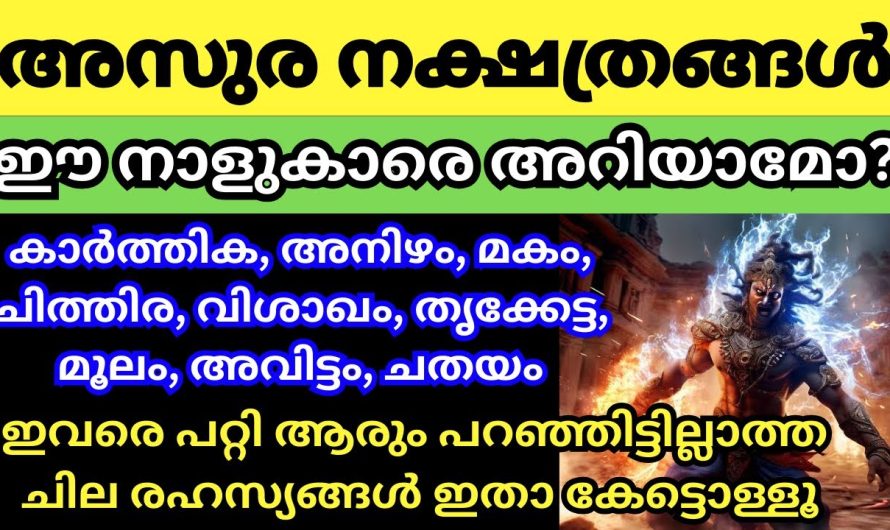 രാവണ ഗണത്തിൽ പെടുന്ന നക്ഷത്രക്കാർ ഇവർ, നിങ്ങൾക്ക് അറിയാമോ? എങ്കിൽ ഇത് ഒന്ന് കണ്ടു നോക്കൂ