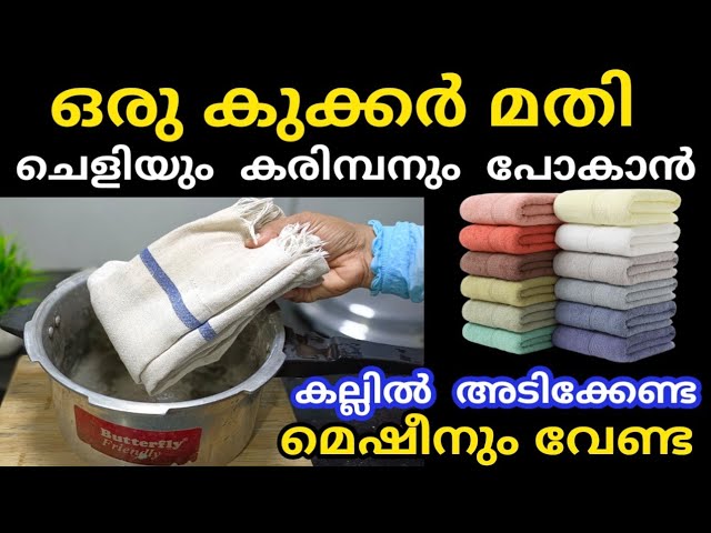 കല്ലിൽ അടിക്കേണ്ട ഉരക്കണ്ട മെഷീനും വേണ്ട, ഒരു കുക്കർ മതി കട്ട കറയും ചെളിയും കരിമ്പനും പോകാൻ