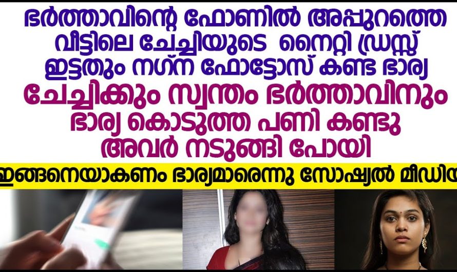 ഭർത്താവിന്റെ ഫോണിൽ അപ്പുറത്തെ വീട്ടിലെ ചേച്ചിയുടെ ന.ഗ്ന ഫോട്ടോസ് കണ്ട ഭാര്യ ചെയ്തത് കൊടുത്ത പണി കണ്ടോ