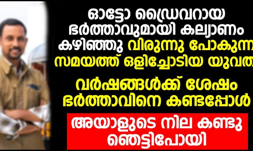 ഓട്ടോ ഡ്രൈവറെ കല്യാണം കഴിച്ചത് കാരണം അവൾ വിരുന്നിനു പോയപ്പോൾ കാമുകന്റെ കൂടെ പോയി എന്നാൽ വർഷങ്ങൾക്കുശേഷം ഓട്ടോറിക്ഷക്കാരനെ സംഭവിച്ചത് കണ്ടോ