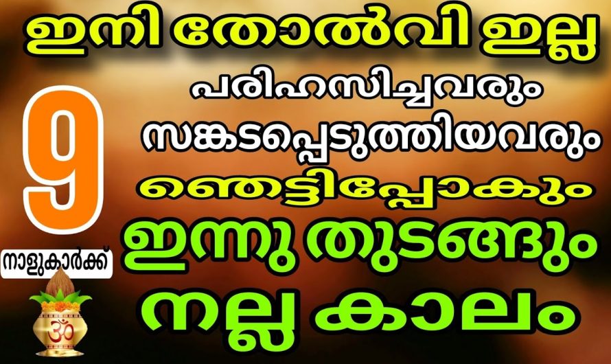 വൻ നേട്ടവുമായി 9 നക്ഷത്രക്കാർ, ഇനി ഇവർക്ക് തോൽവി ഇല്ല!  ,തൊട്ടതെല്ലാം പൊന്നാക്കും