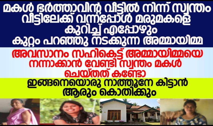 അമ്മായിയമ്മയിൽ നിന്നും തന്നെ രക്ഷിക്കാൻ വന്ന ആളെ കണ്ടു മരുമകൾ ഞെട്ടിപ്പോയി