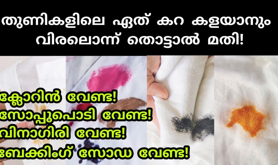 ഏത് കറയും ഒറ്റ മിനിറ്റിൽകളയാം, ഊഹിക്കാൻ പോലും പറ്റാത്ത ഈ സാധനം കൊണ്ട്