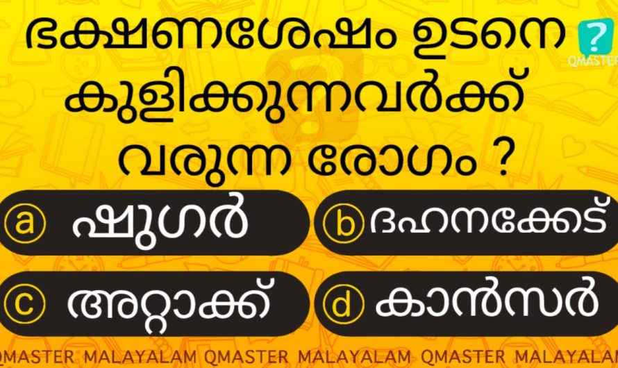 ഭക്ഷണ ശേഷം കുളിച്ചാൽ സംഭവിക്കാൻ പോകുന്നത് കേട്ടോ