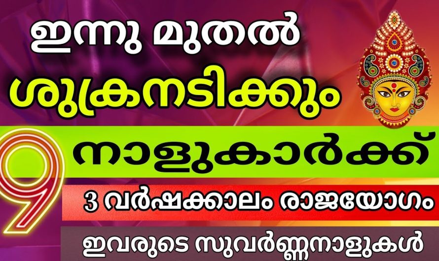 ഇന്നു നേരം ഇരുട്ടിവെളുക്കുമ്പോൾ  ഈ നാളുകാരെ ശുക്രനടിക്കും