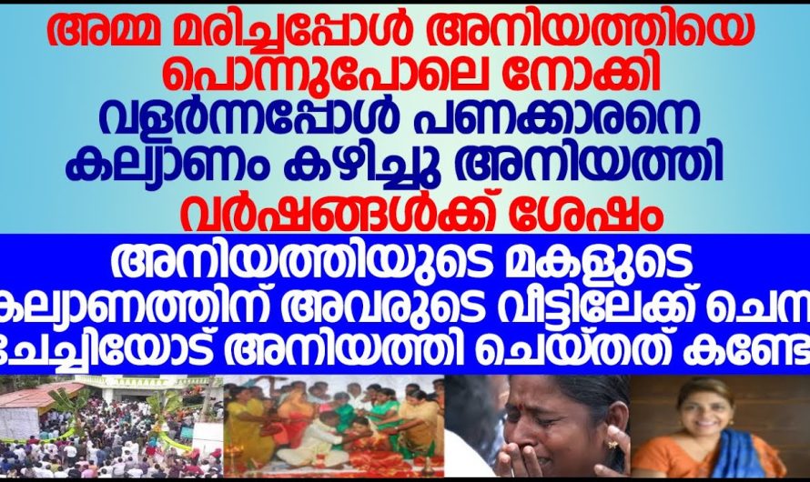 അനിയത്തിയെ നന്നായി നോക്കി വളർത്തി അമ്മമരിച്ചപ്പോൾ, അനിയത്തി ചേച്ചിയോട് ചെയ്തത് കണ്ടോ .