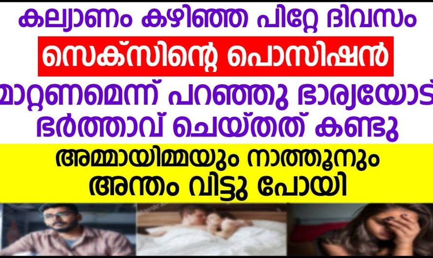 ഭർത്താവിനോട് മരുമകൾ പറയുന്നത് കേട്ട് ഒളിച്ചു നിന്ന അമ്മായിമ്മ ഞെട്ടിപ്പോയി