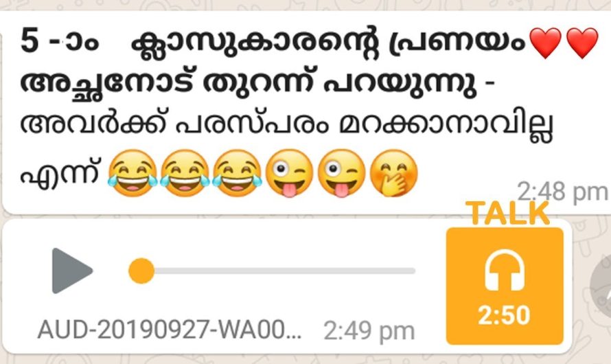 നിഷ്കളങ്കമായ അഞ്ചാം ക്ലാസുകാരന്‍റെ തുറന്ന് പറച്ചില്‍ അച്ഛനും പുപ്പുലിയാണ്