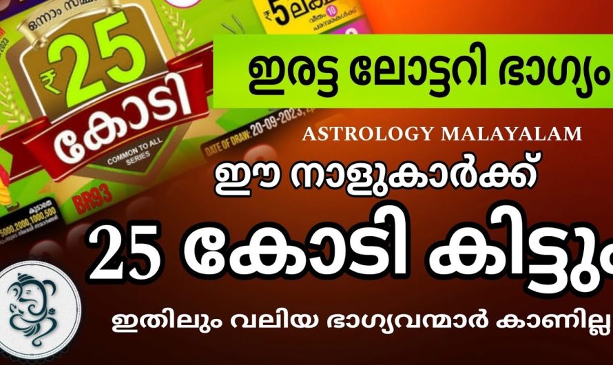 ഇരട്ട ലോട്ടറി ഭാഗ്യം ഇവർക്കിത്! ബംബറടിക്കും നാളുകാർ