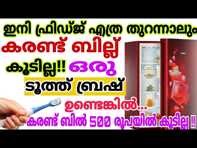 ഒരു ടൂത്ത് ബ്രഷ് മാത്രം മതി, 500 രൂപയിൽ കരണ്ട് ബില്ല് കൂടില്ല